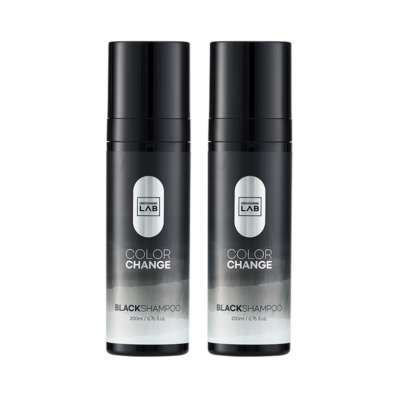 내츄럴 새치케어 컬러체인지 블랙 염색 샴푸 200ml 2개입