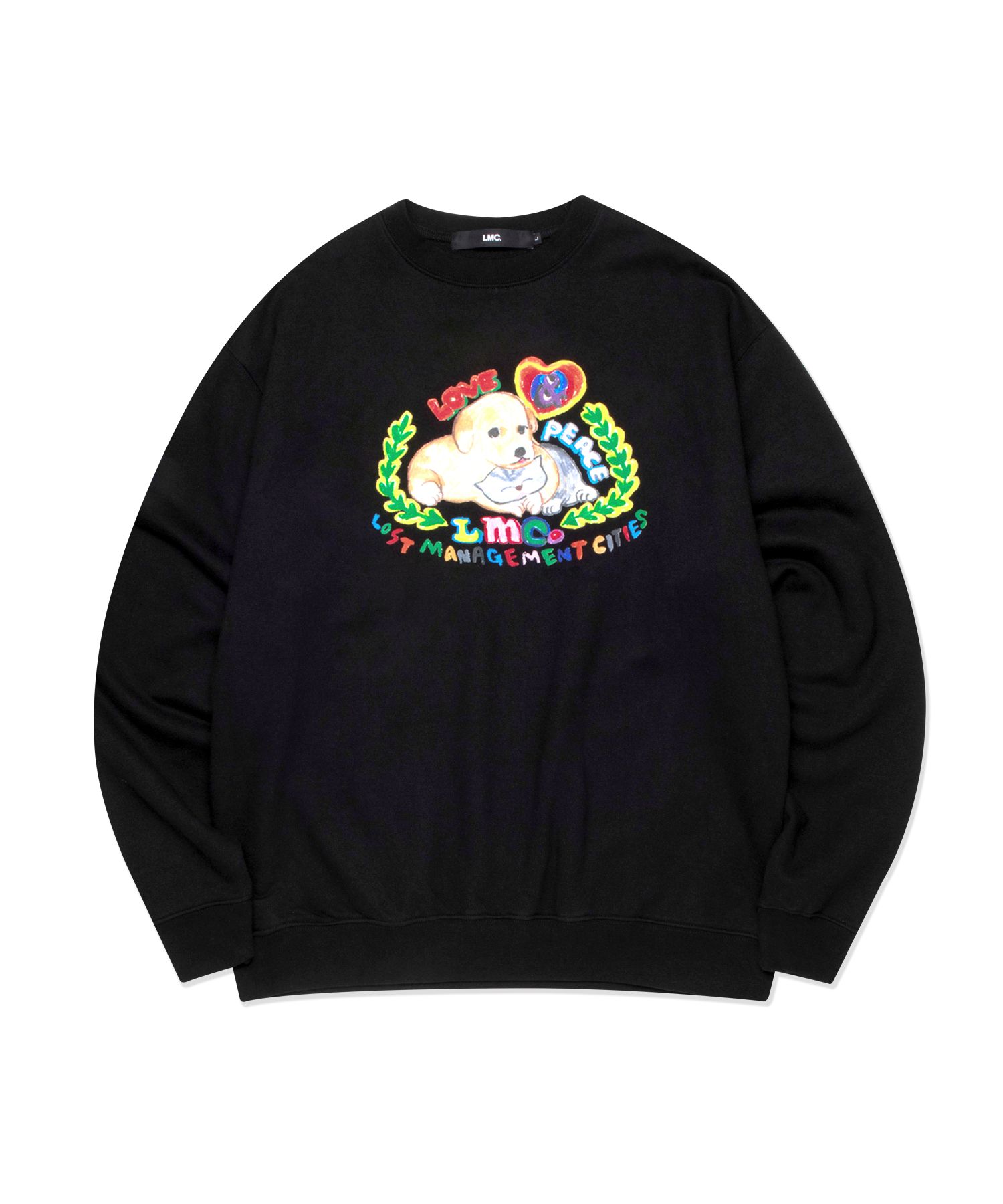[ LMC ]★LMC PET FRIENDS SWEATSHIRT MUSINSA | LMC LMC PET FRIENDS SWEATSHIRT black