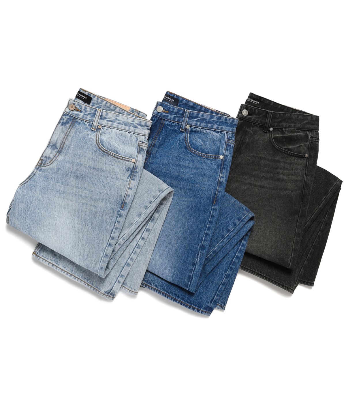 피스워커(PIECE WORKER) [2PACK] Essential Jean / Semi Wide