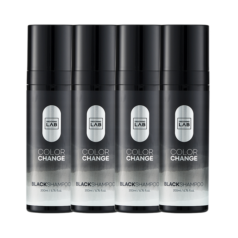 내추럴 염색 컬러체인지 블랙샴푸 200ml 4개입