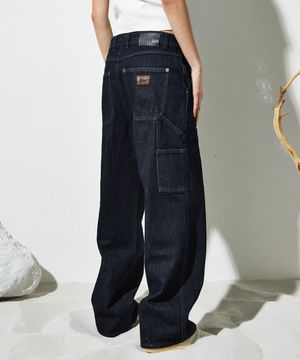 파번 7505 카펜터 와이드핏 다크인디고 데님팬츠