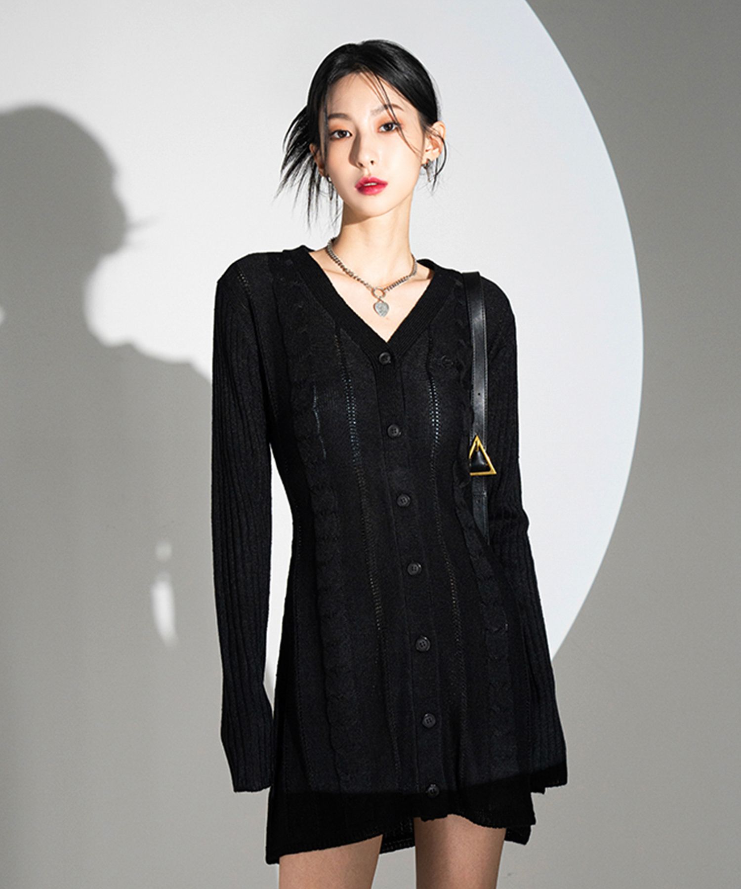[AVANDRESS]Punching Knit Dress★人気★ Designer fashion, Seoul-fully created | W Concept