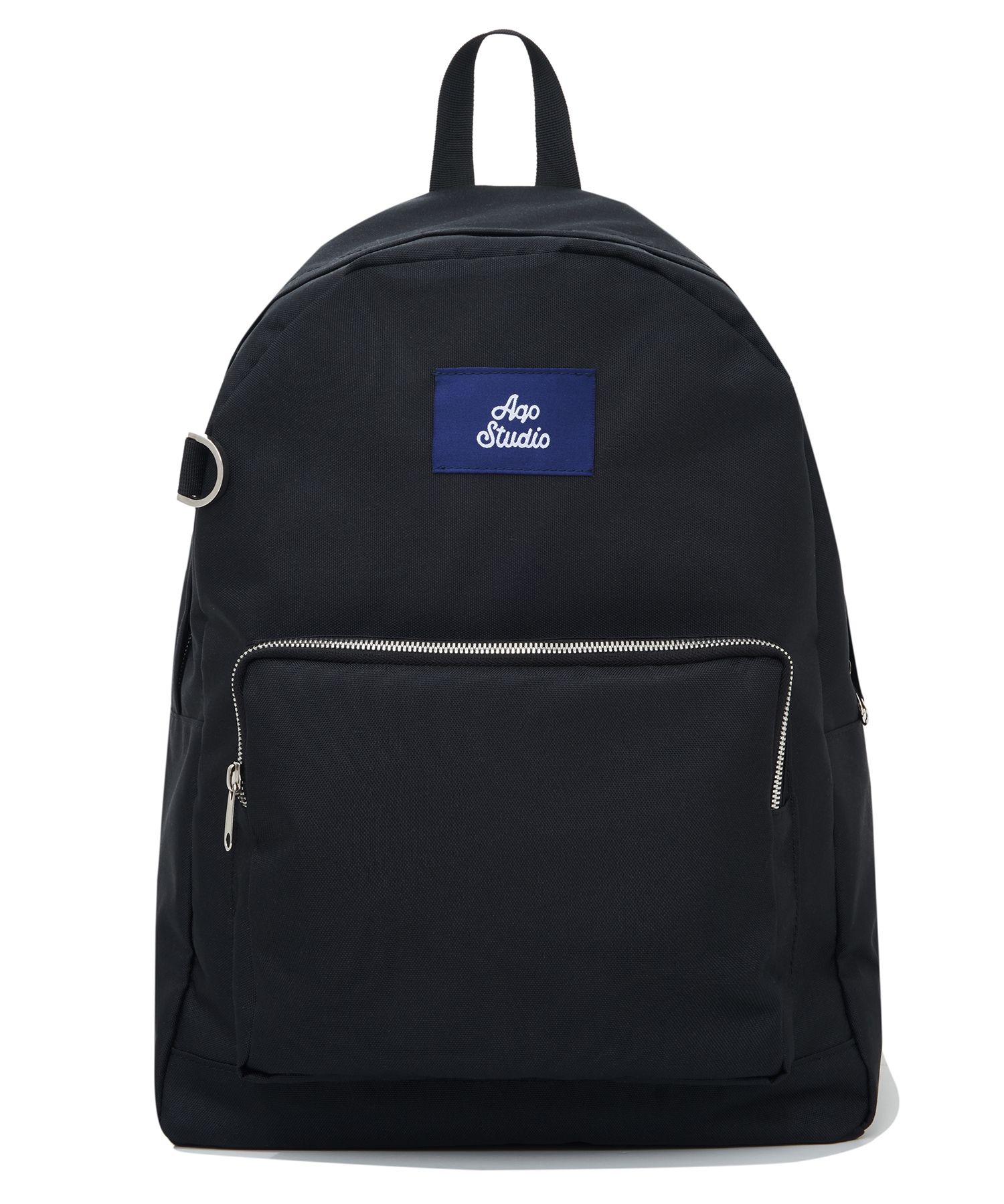 MUSINSA | AQO STUDIO SPACE Basic Logo Backpack Black