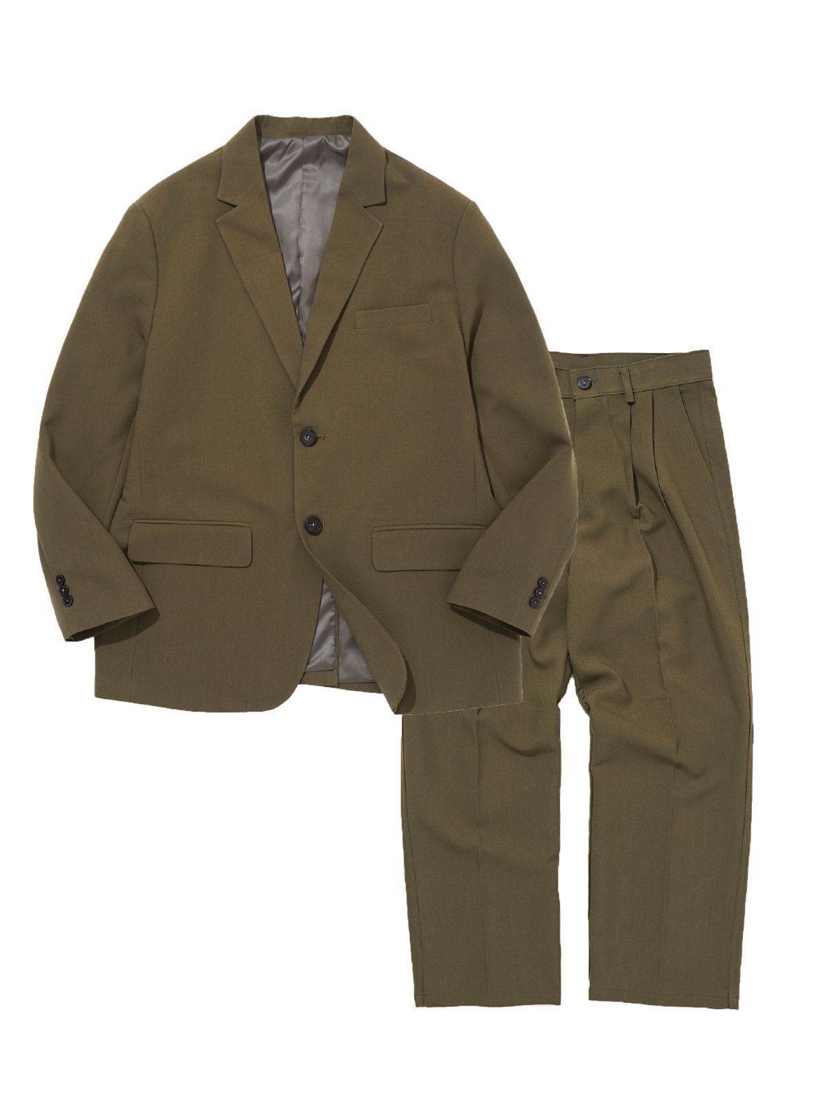 모아(MOAA) 베이직 와이드 팬츠 셋업 (KHAKI BEIGE)
