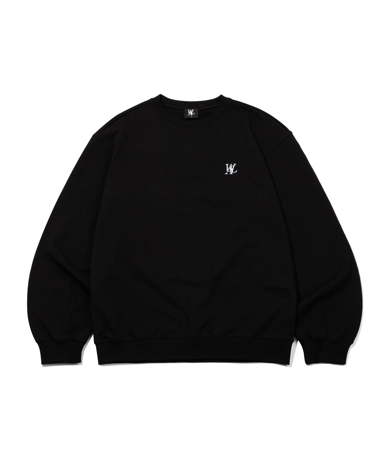 [WOOALONG]Unisex★人気★Signature balloon over sweatshirt MUSINSA | WOOALONG Signature balloon over sweatshirt - BLACK