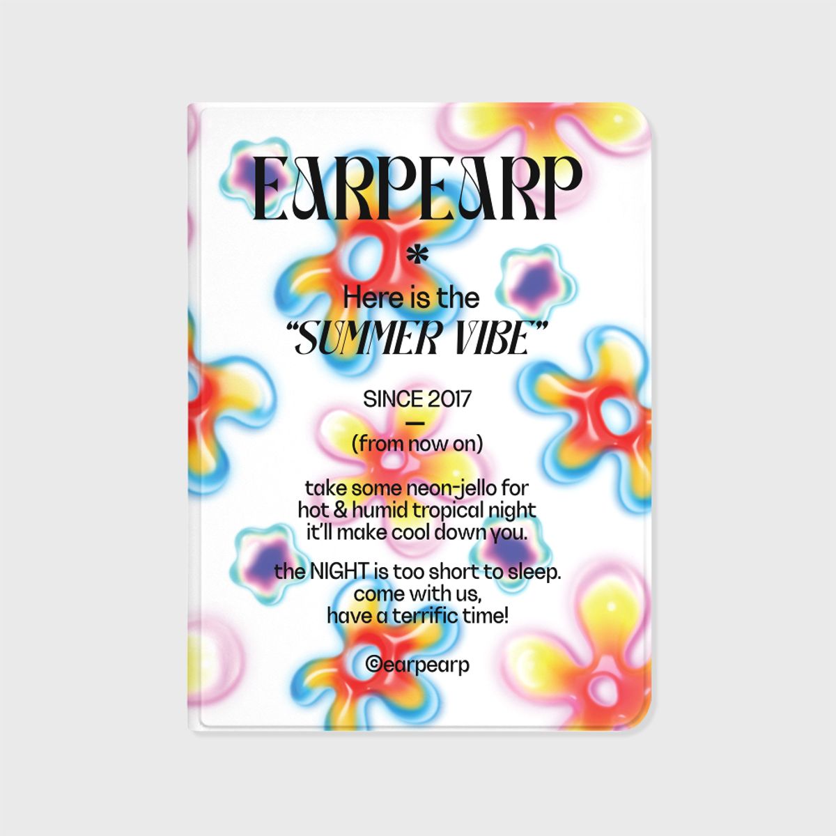 어프어프(EARPEARP) NEON JELLY FLOWER-WHITE(아이패드-커버)