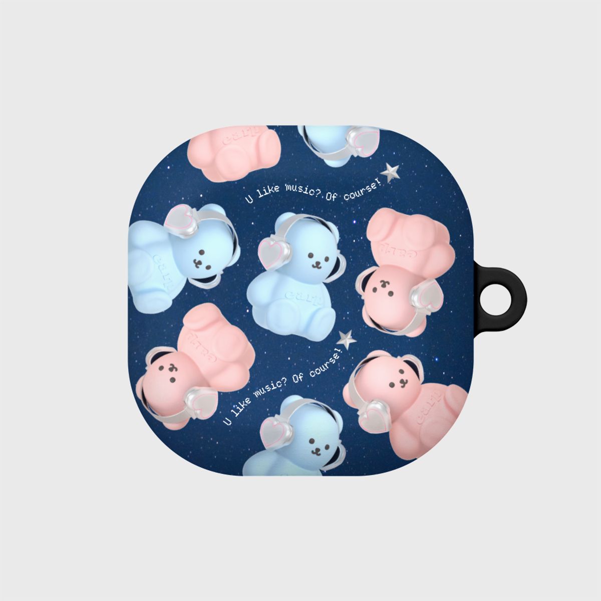 어프어프(EARPEARP) HEADSET COVY PATTERN-NAVY(버즈-하드)
