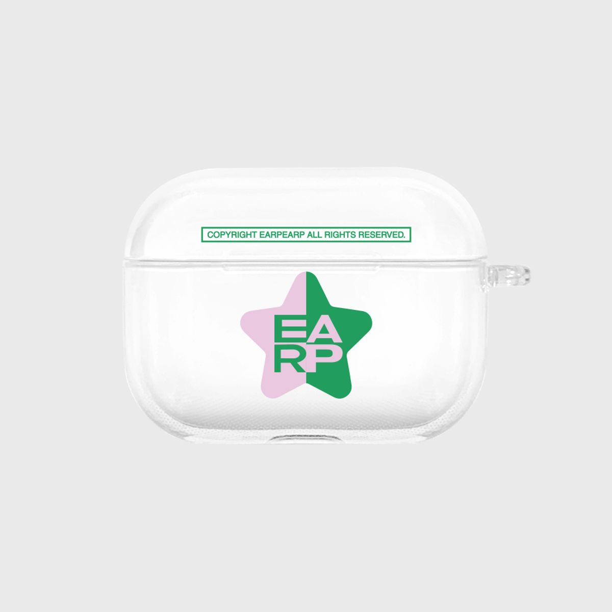 어프어프(EARPEARP) EARP PATTERN-GREEN(에어팟프로-클리어하드)