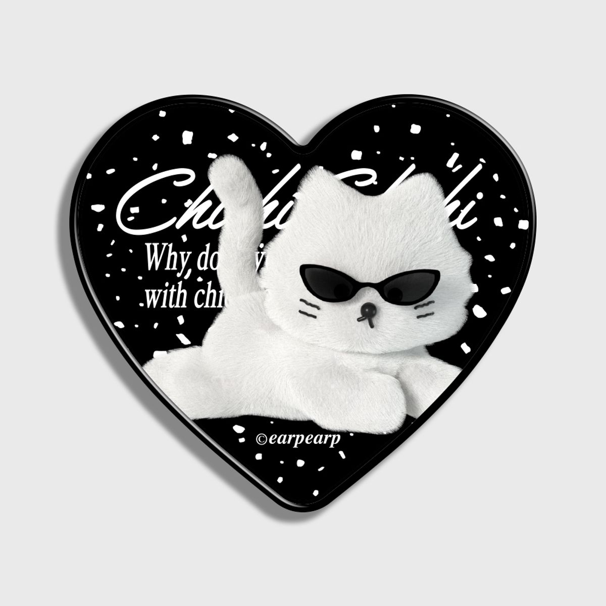 어프어프(EARPEARP) SUNGLASSES CHICHI-BLACK(하트톡)