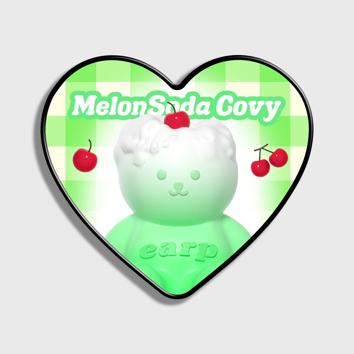 어프어프(EARPEARP) MELON SODA COVY-GREEN(하트톡)
