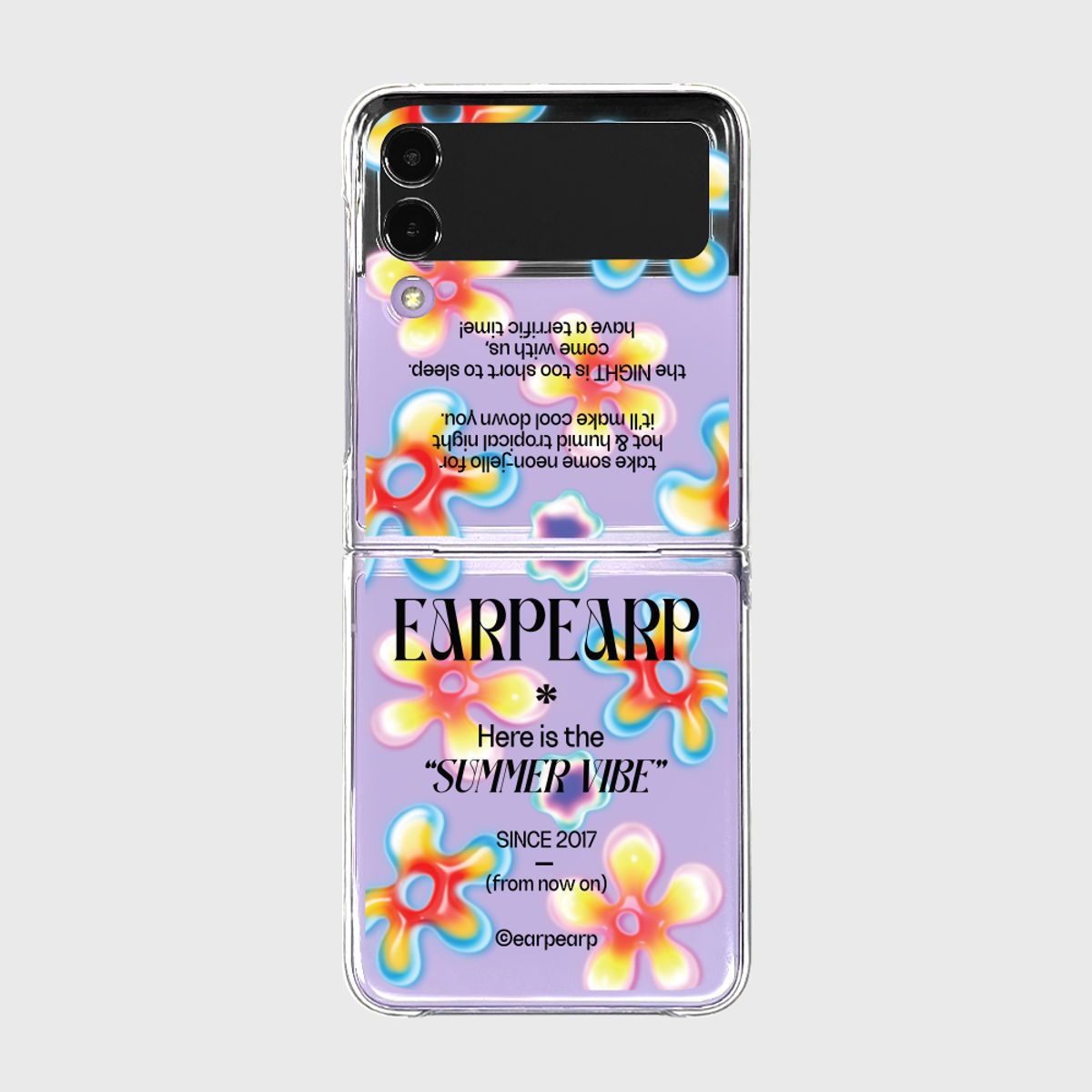 어프어프(EARPEARP) NEON JELLY FLOWER(Z플립-클리어하드)