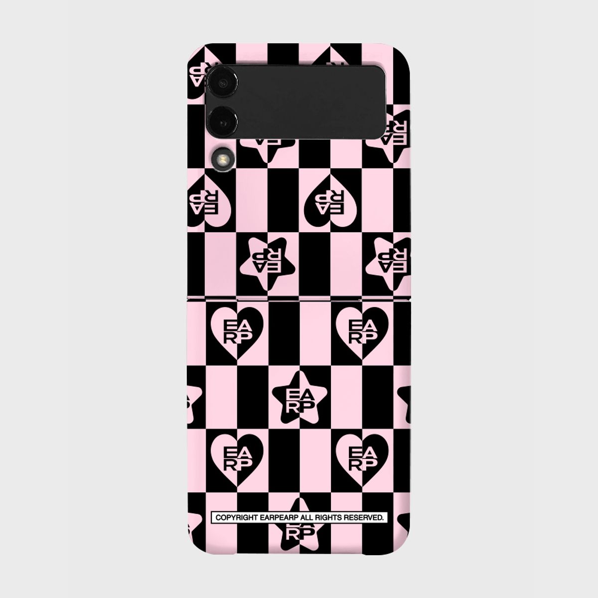 어프어프(EARPEARP) EARP CHECK PATTERN-BLACK(Z플립-하드)