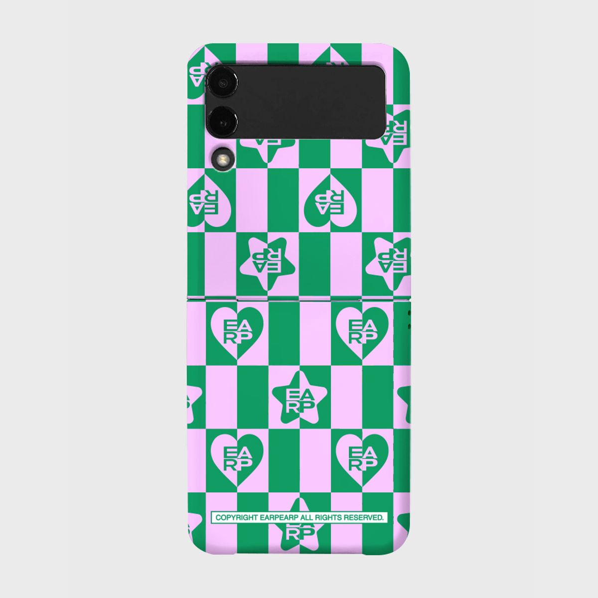 어프어프(EARPEARP) EARP CHECK PATTERN-GREEN(Z플립-하드)