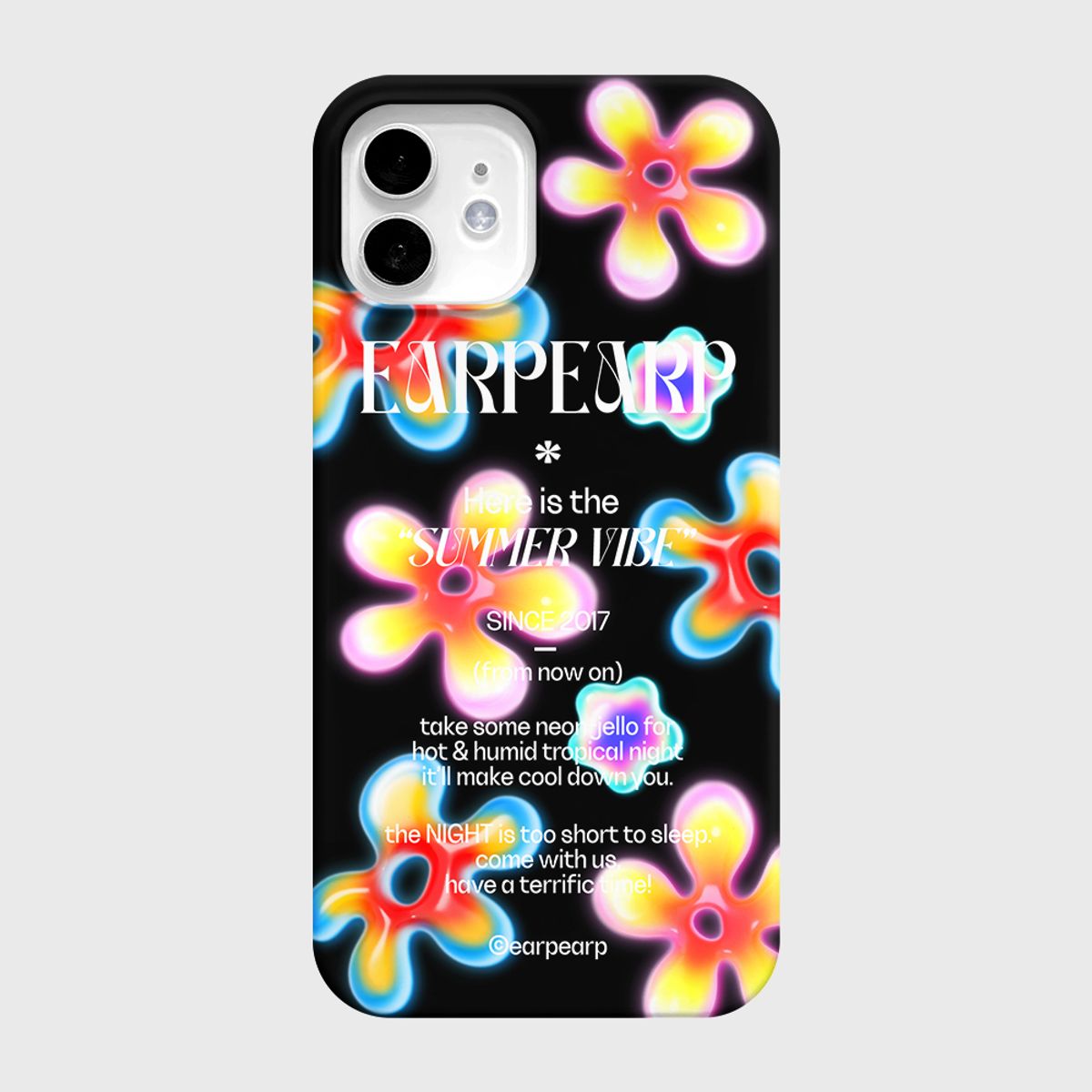어프어프(EARPEARP) NEON JELLY FLOWER-BLACK(하드)