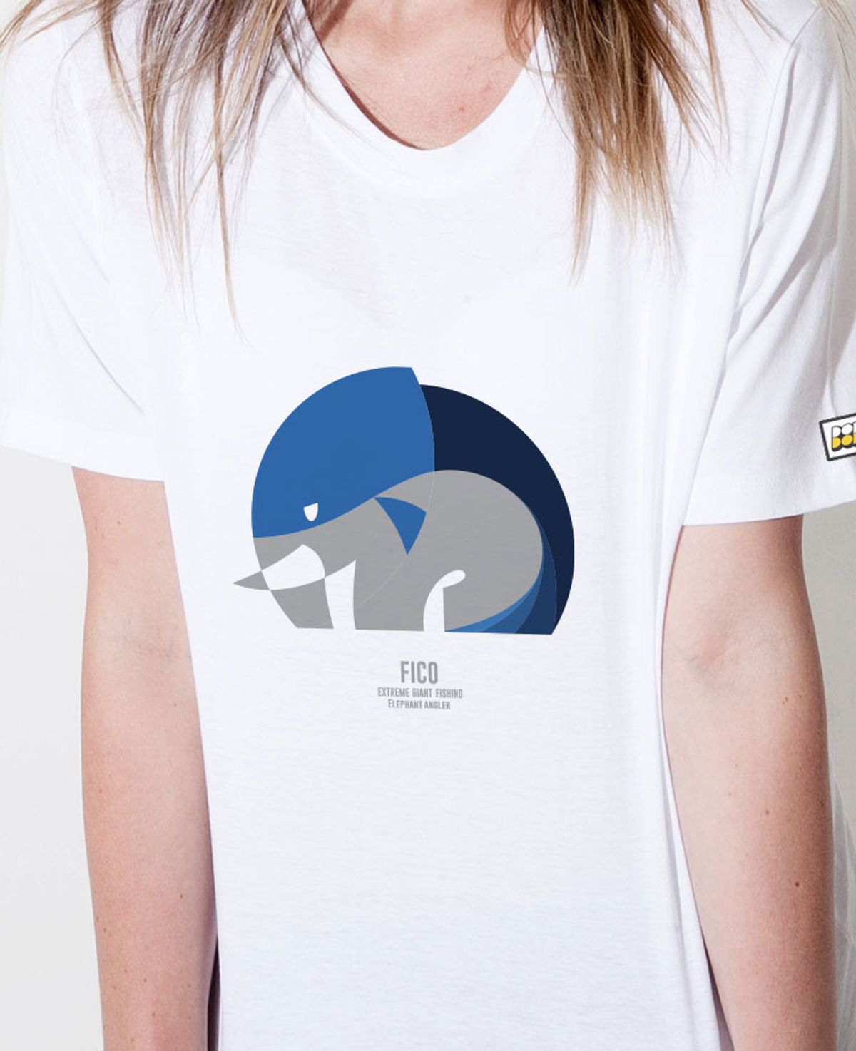 돌돌(DOLDOL) FICO_tshirts-09 익스트림 바다 낚시 앵글러 코끼리 피코 캐릭터 그래픽 디자인 티셔츠