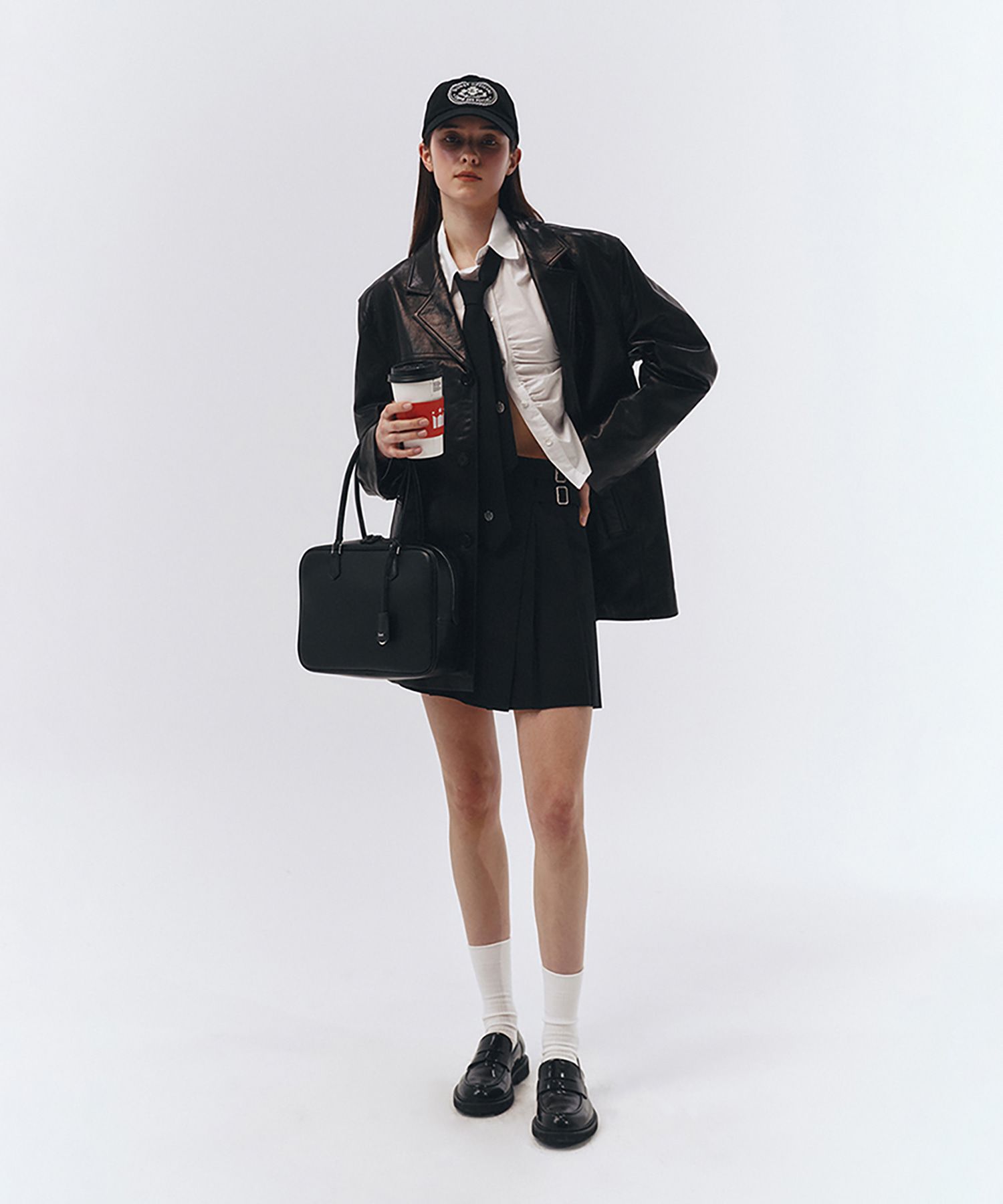 ジャケット・アウター Dunst UNISEX LEATHER HALF JACKET Dunst UNISEX LEATHER HALF JACKET