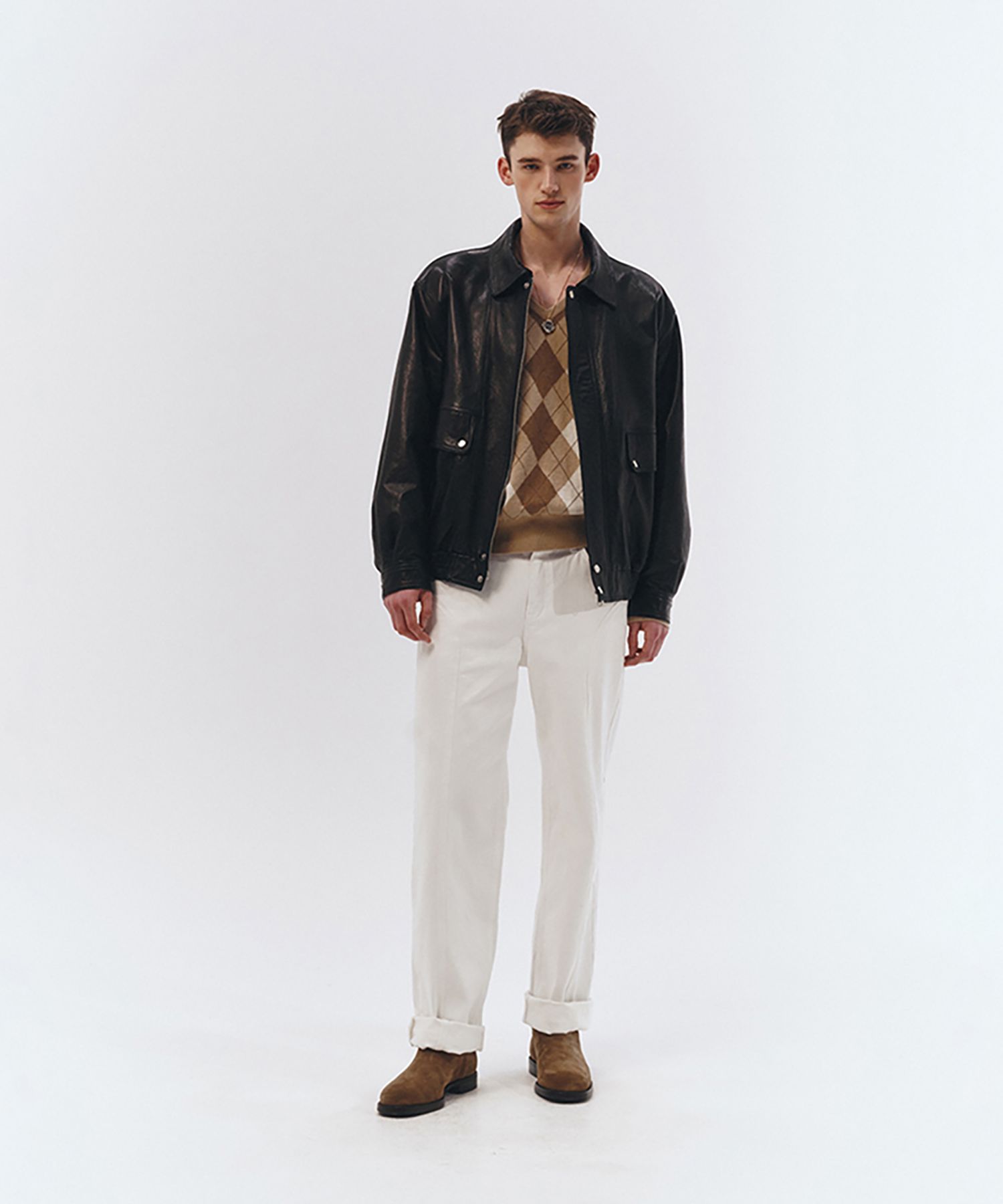 MUSINSA | DUNST UNISEX OVERSIZED VINTAGE LEATHER BLOUSON