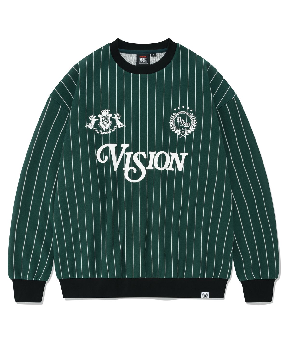 비전스트릿웨어(VISION STREETWEAR) VSW Vision Team Crewneck Dark Green