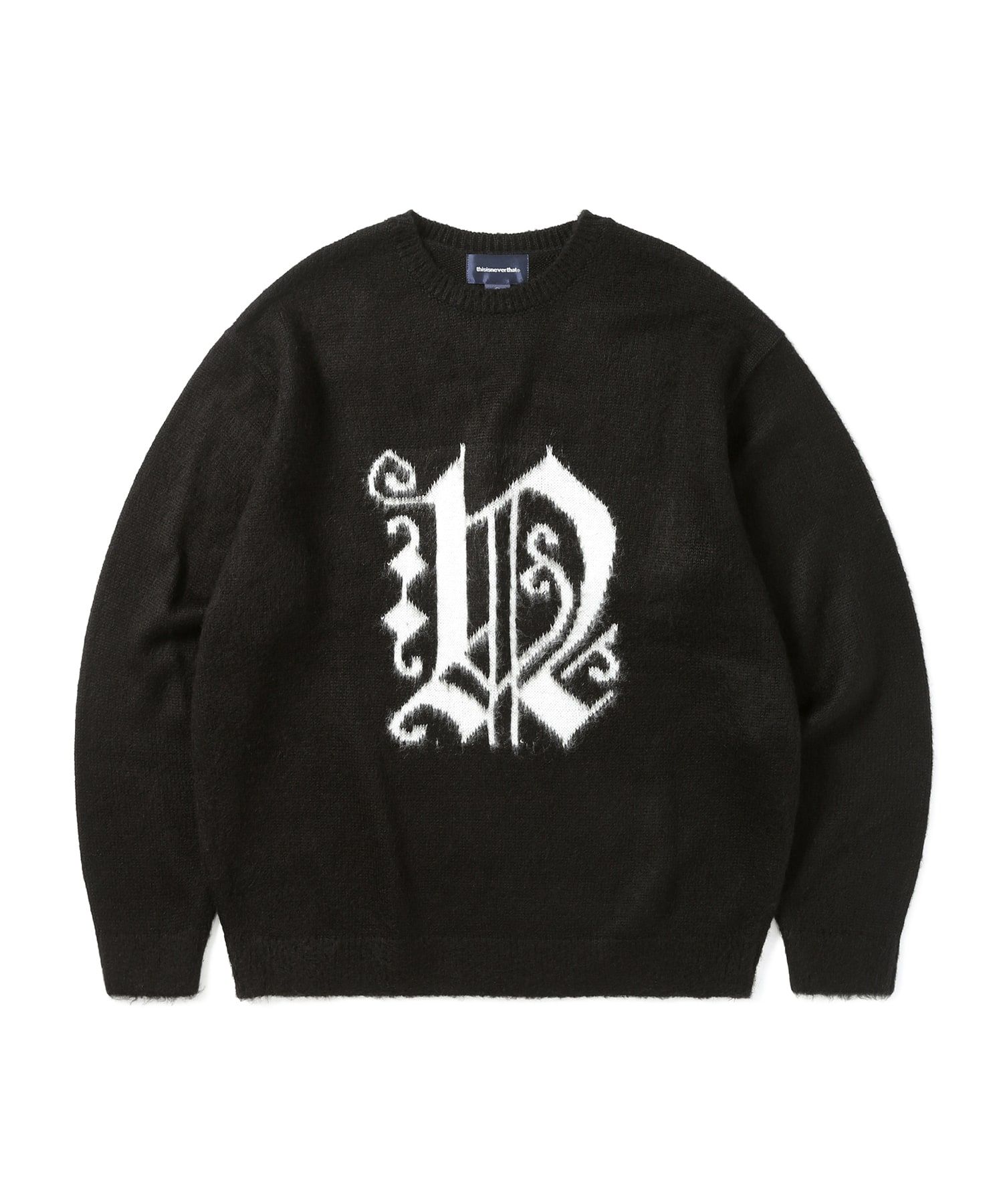 MUSINSA | thisisneverthat® (22FW) Fortuna N-Logo Sweater Black 