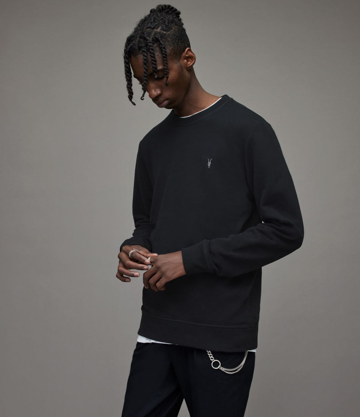 올세인츠(ALLSAINTS) 레이븐 크루 MF048K-5