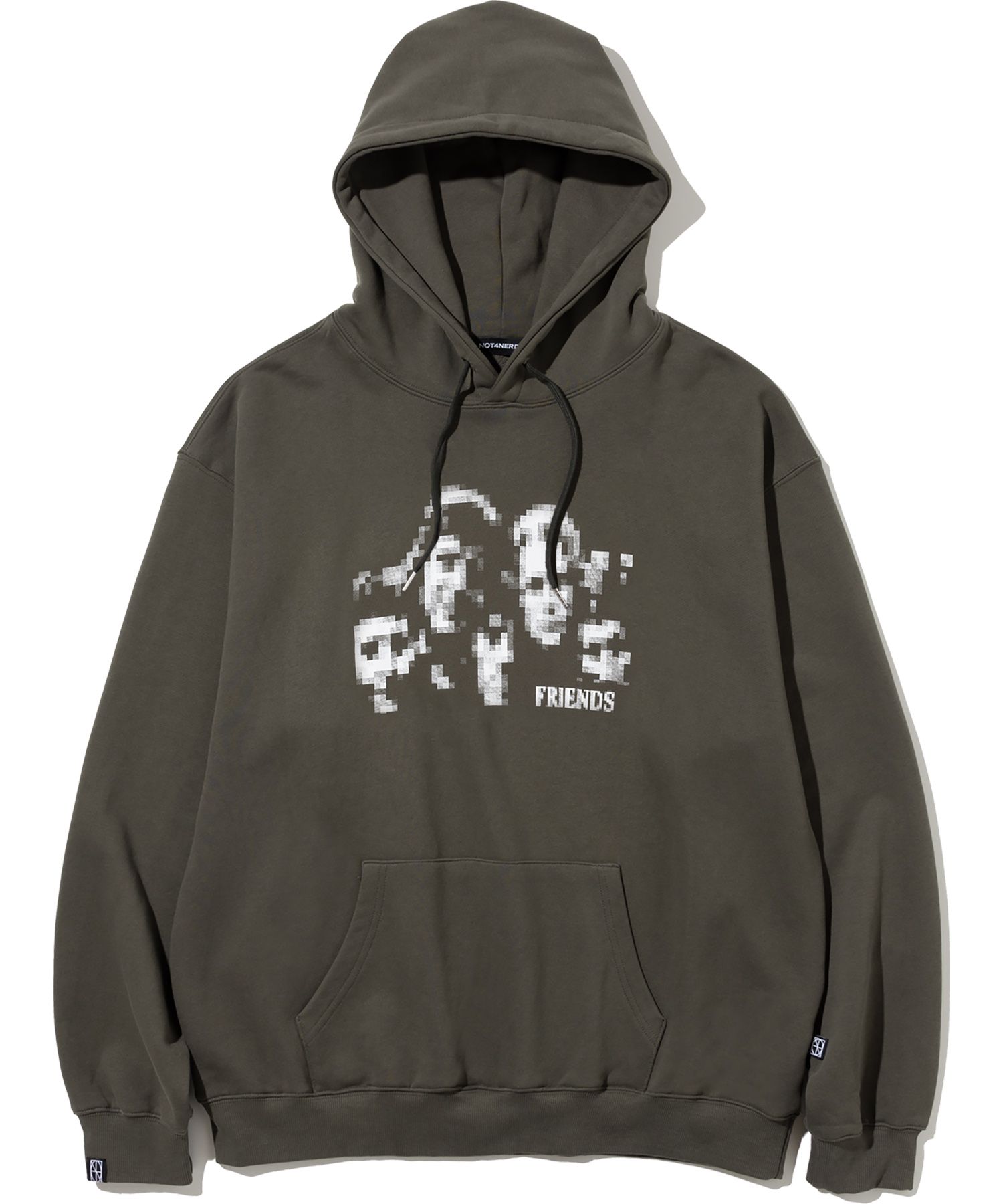 MUSINSA | NOT4NERD Five Men Pullover Hoodies - Khaki