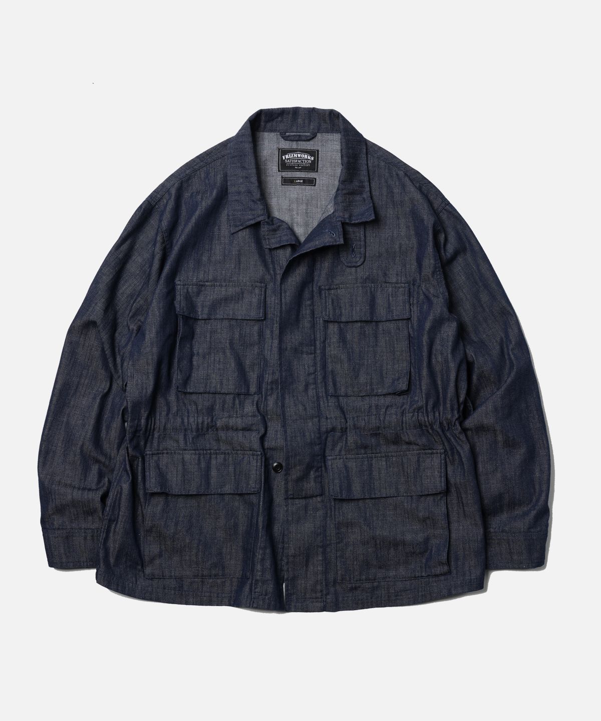 프리즘웍스(FRIZMWORKS) DENIM OVERSIZED BDU JACKET _ INDIGO
