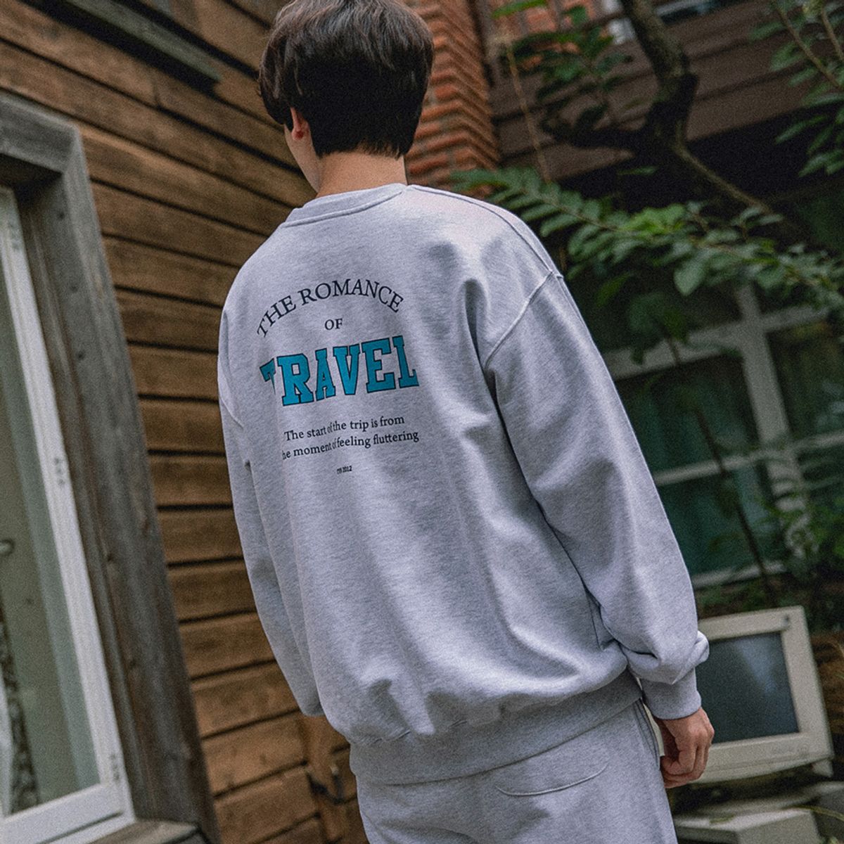 크루클린(CROOKLYN) TRAVEL 헤비 크루넥 스웨트셔츠 CKL4103LS - 3 colors