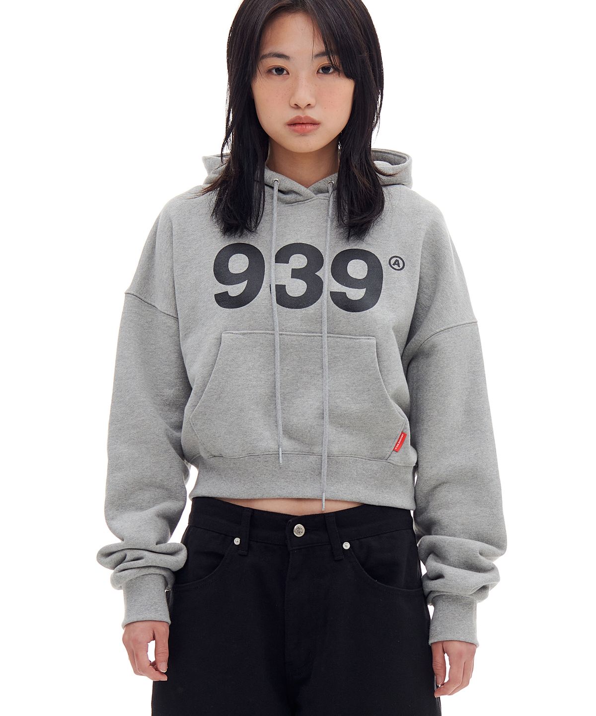 아카이브 볼드(ARCHIVE BOLD) 939 LOGO CROP HOOD (GRAY)