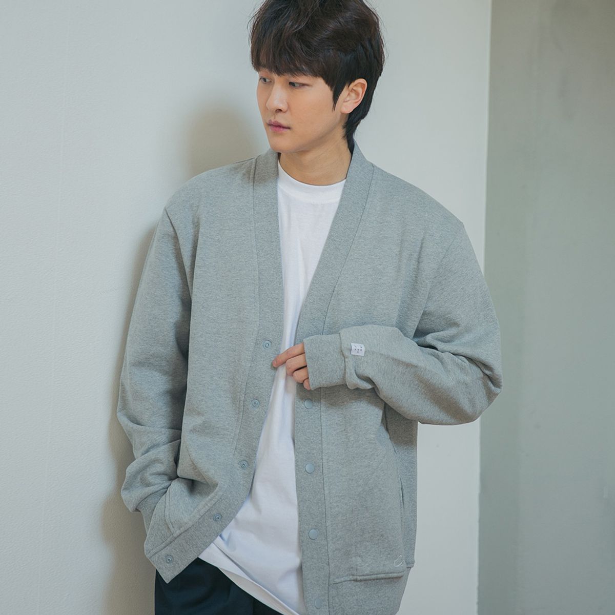 크루클린(CROOKLYN) 헤비웨이트 스웨트 카디건 CKL9001LS - 3 colors