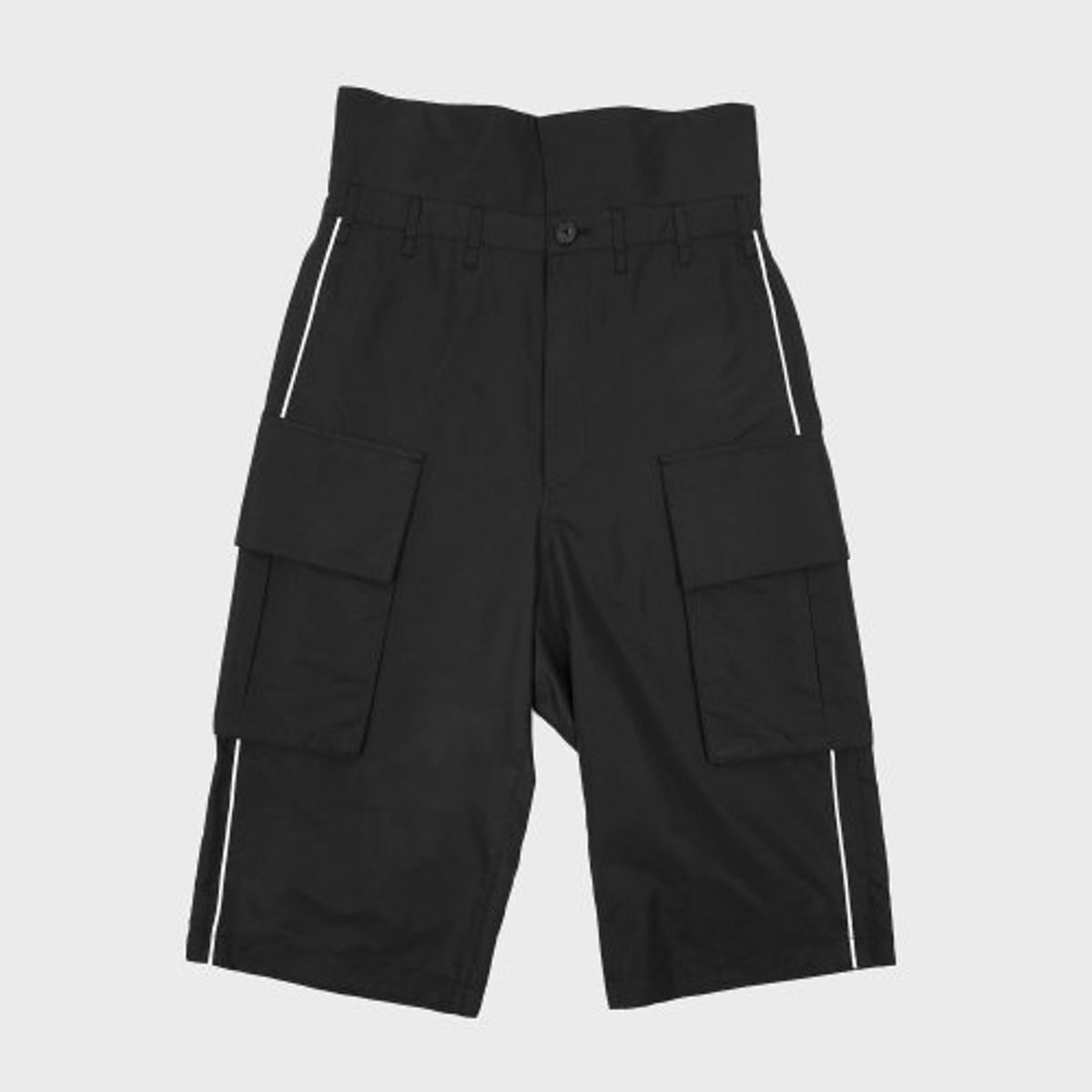 도조(DOZOH) BLACK HIGH WAIST HALF PANTS
