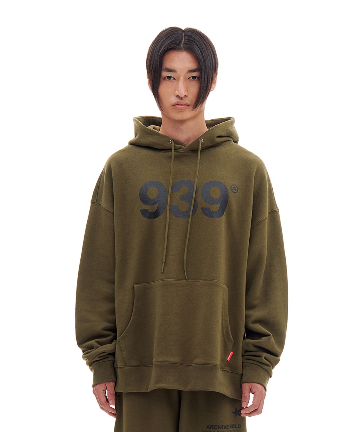 아카이브 볼드(ARCHIVE BOLD) 939 LOGO HOOD (OLIVE)