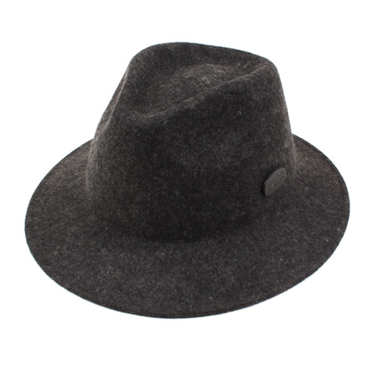 유니버셜 케미스트리(UNIVERSAL CHEMISTRY) Black Metal Wool Short Fedora GY 울페도라