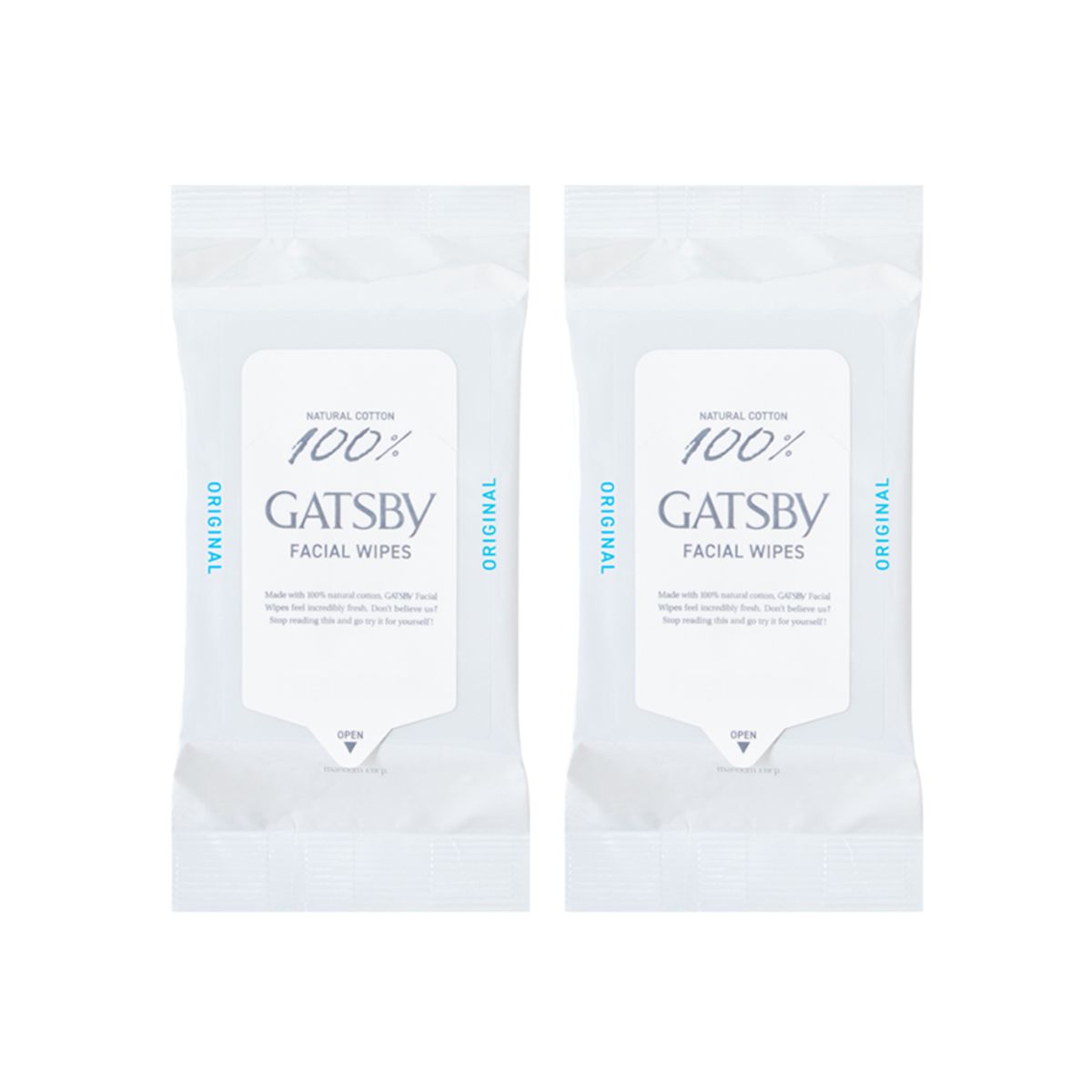 갸스비(GATSBY) 훼이셜 페이퍼 쿨 타입 대용량 42매 2개