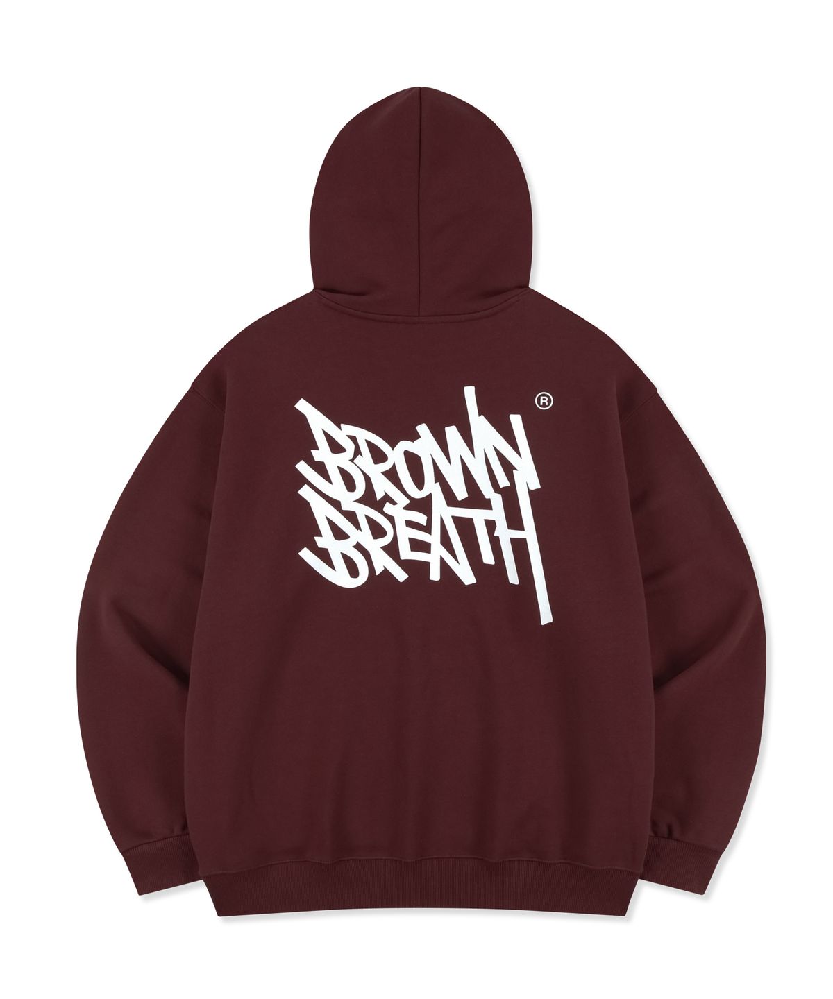 브라운브레스(BROWNBREATH) TAG OG HOODIE - BURGUNDY