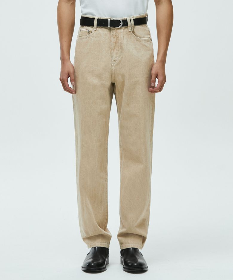 Arvind Selvage Regular Straight Jeans DCPT016Sand