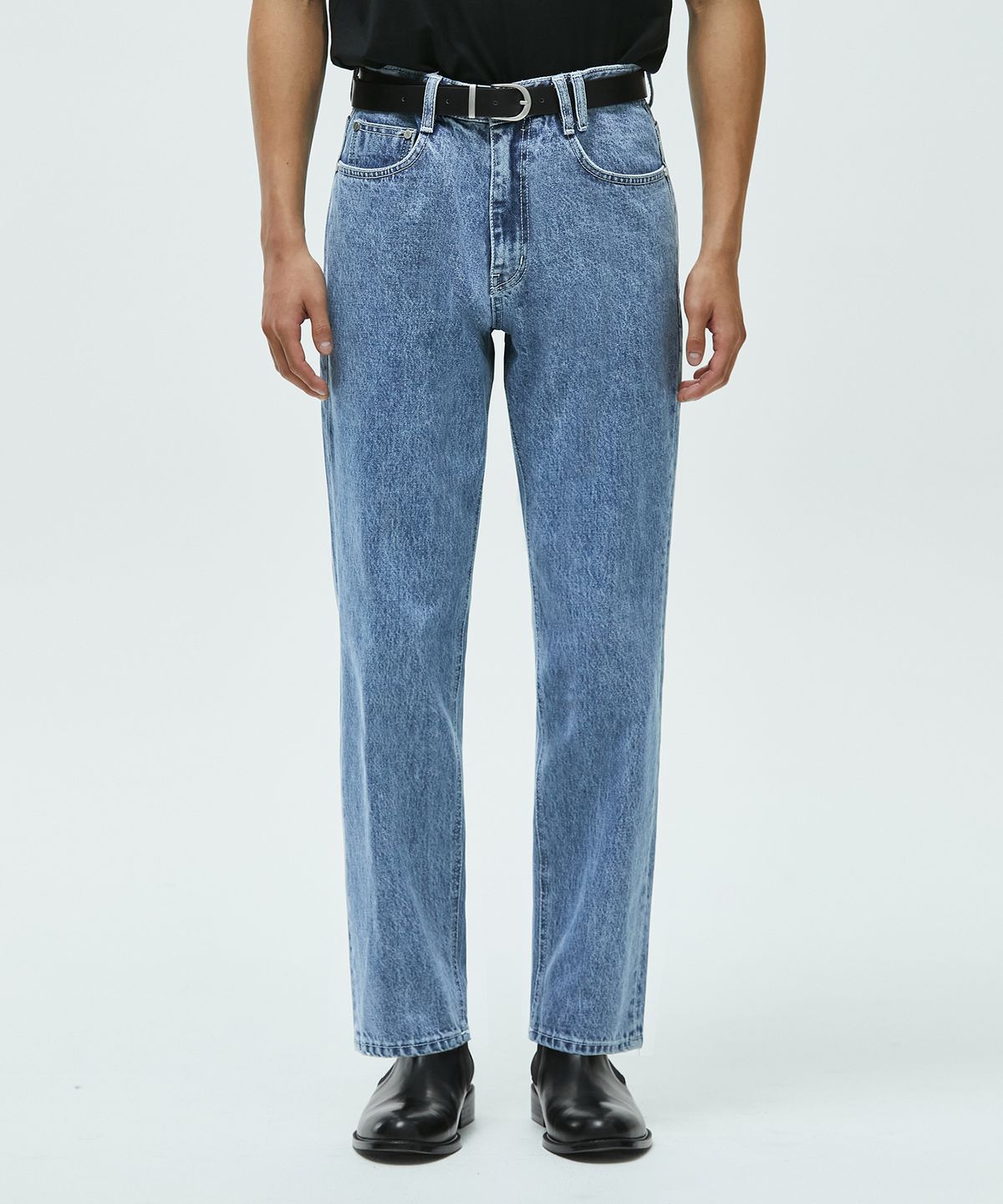 데케트(DECET) Essential Regular Straight Jeans DCPT012LightBlue