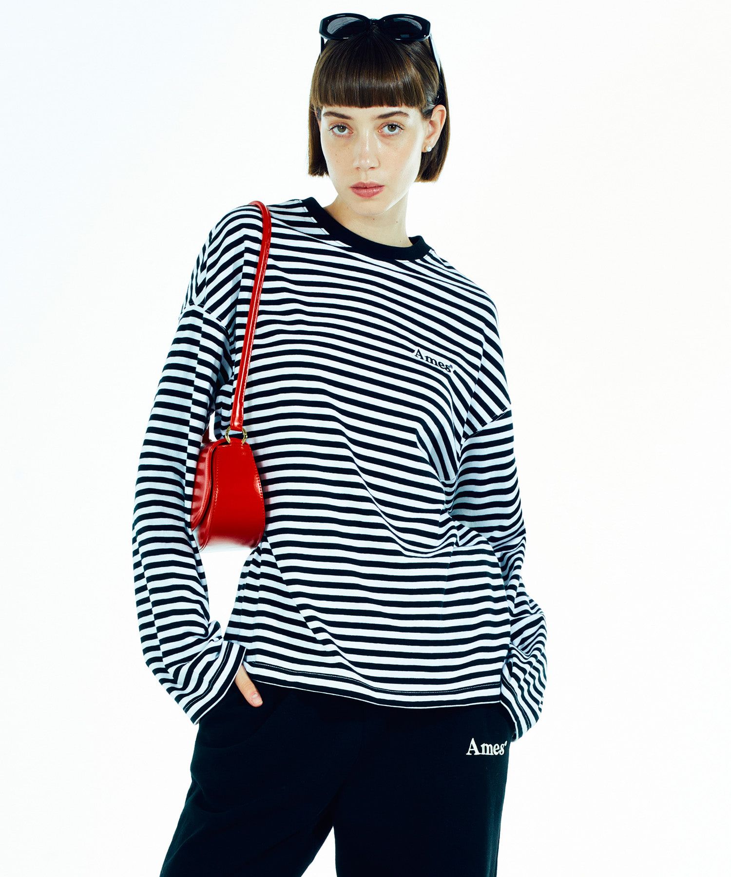 AMES-WORLDWIDE☆STRIPE LAYERED LS TEE MUSINSA | AMES-WORLDWIDE STRIPE LAYERED LS TEE IVORY