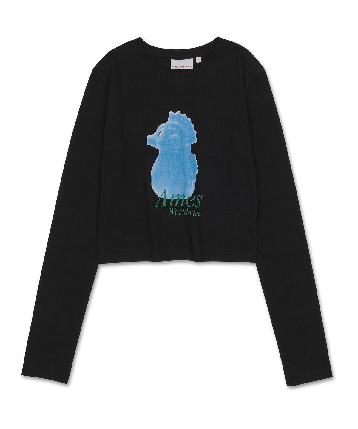 아메스 월드와이드(AMES-WORLDWIDE) SEAHORSE L.S TEE BLACK (AM2CFUT552A)
