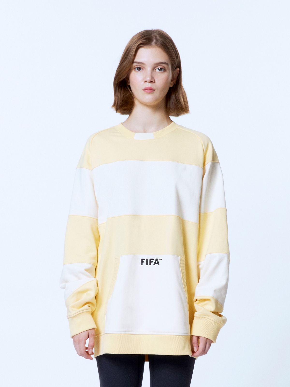 피파 1904(FIFA 1904) 컬러블록 스웻셔츠 옐로우(FF24MR13U_420)