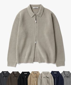 하찌 카라 투웨이 집업 니트 - 7 COLOR