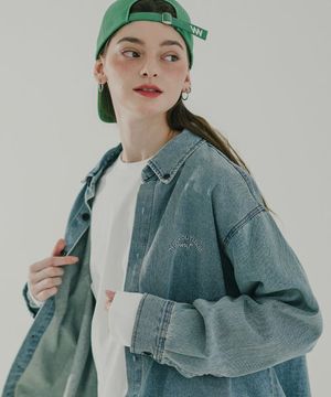 라우드 데님셔츠 빈티지블루 MJLS7611