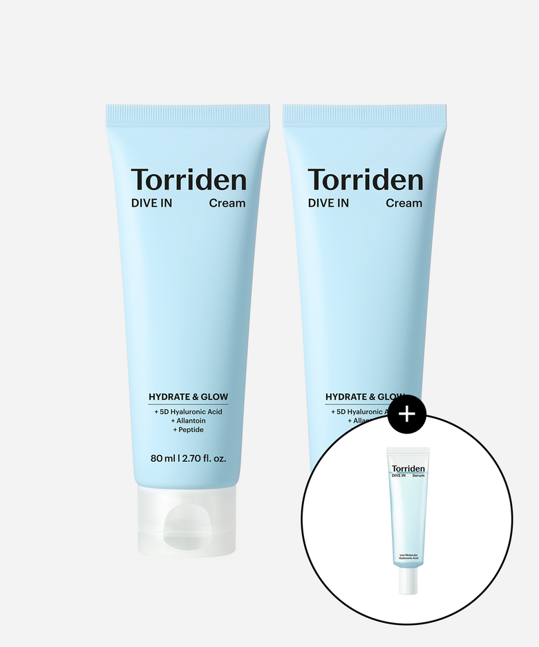 [SET] 다이브인 저분자 히알루론산 크림 80ml x 2개 [총 160ml] (+다이브인 세럼 20ml)