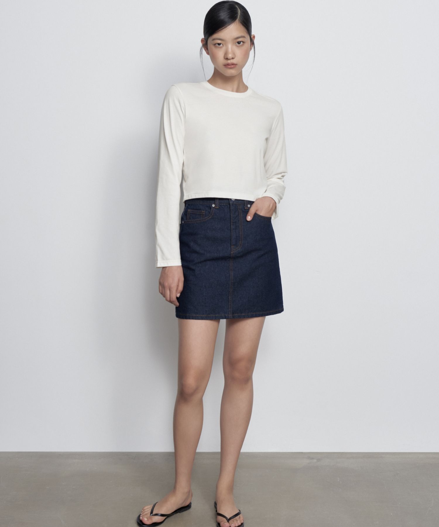 MUSINSA | MUSINSA STANDARD WOMAN Women's Denim Mini Skirt
