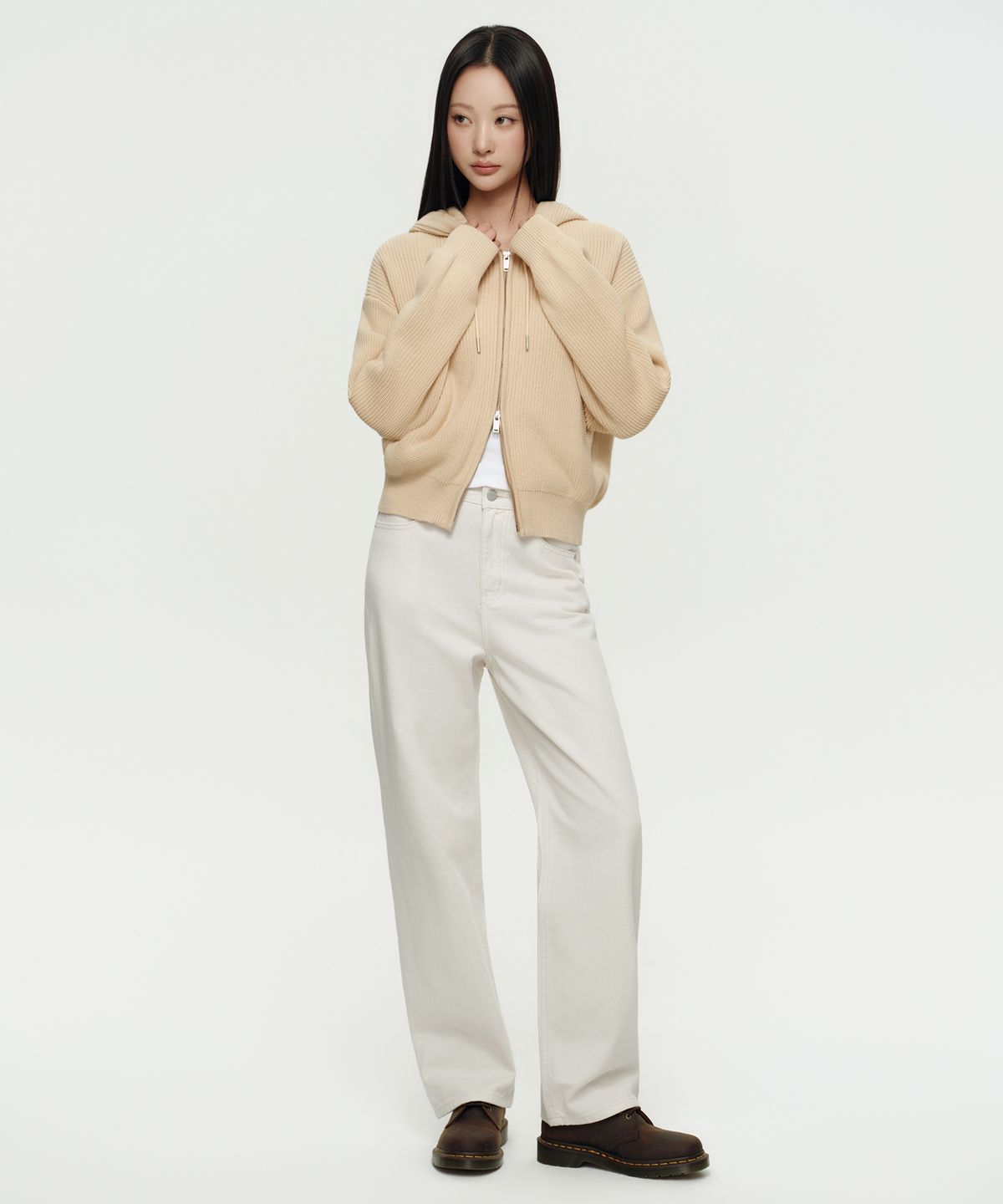 무신사 스탠다드 우먼(MUSINSA STANDARD WOMAN) 우먼즈 스트레이트 데님 팬츠 [크림]