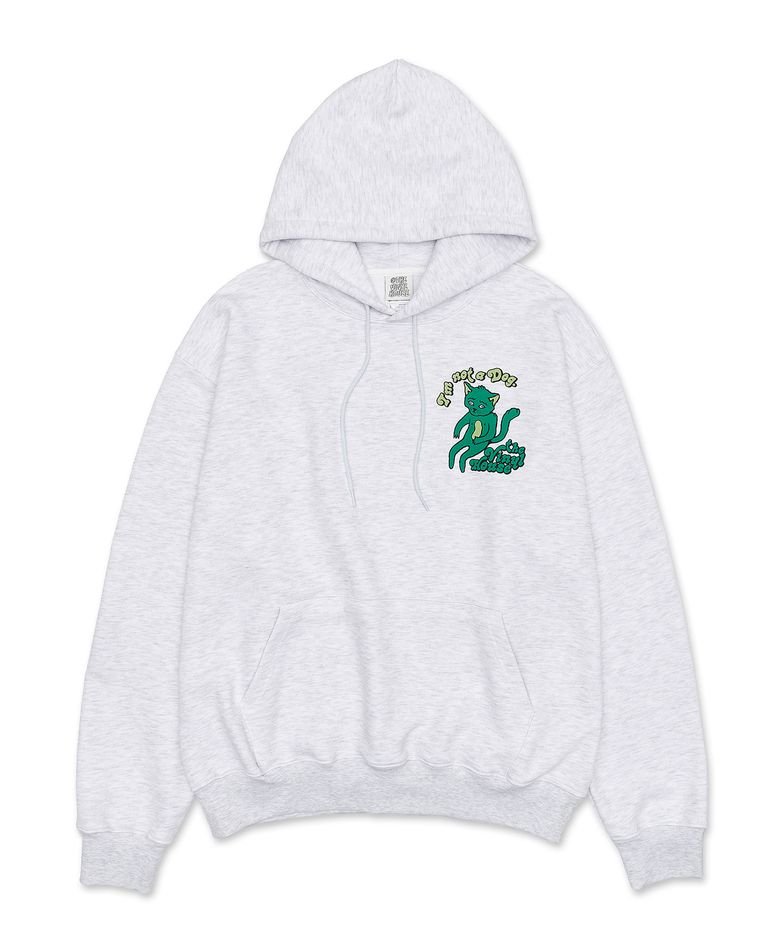 CAT HOODIE LIGHT GREY