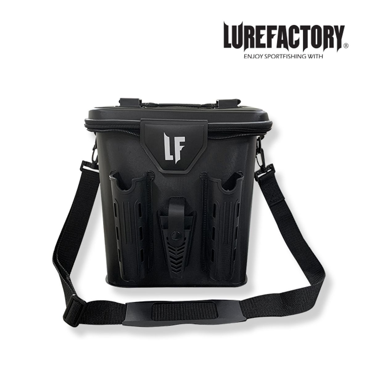 루어팩토리(LURE FACTORY) 4구로드홀더 멀티백 루어낚시 블랙 LF-202