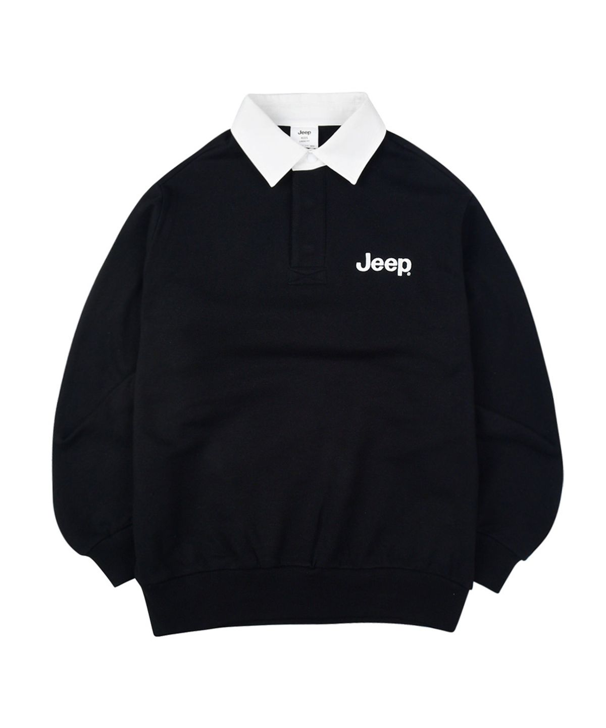 지프키즈(JEEPKIDS) 붕붕 아트윅 카라 맨투맨_KN5TSU834BK