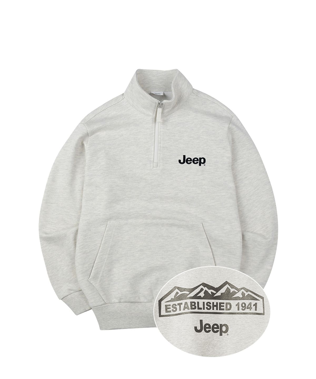 지프키즈(JEEPKIDS) 엠로고 반넥 맨투맨_KN5TSU832MI