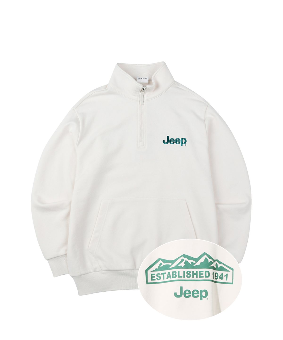 지프키즈(JEEPKIDS) 엠로고 반넥 맨투맨_KN5TSU832IV