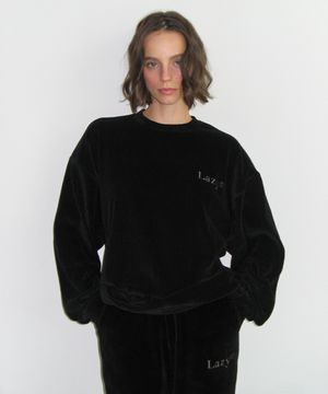레이지 코듀로이 스웨트셔츠 블랙